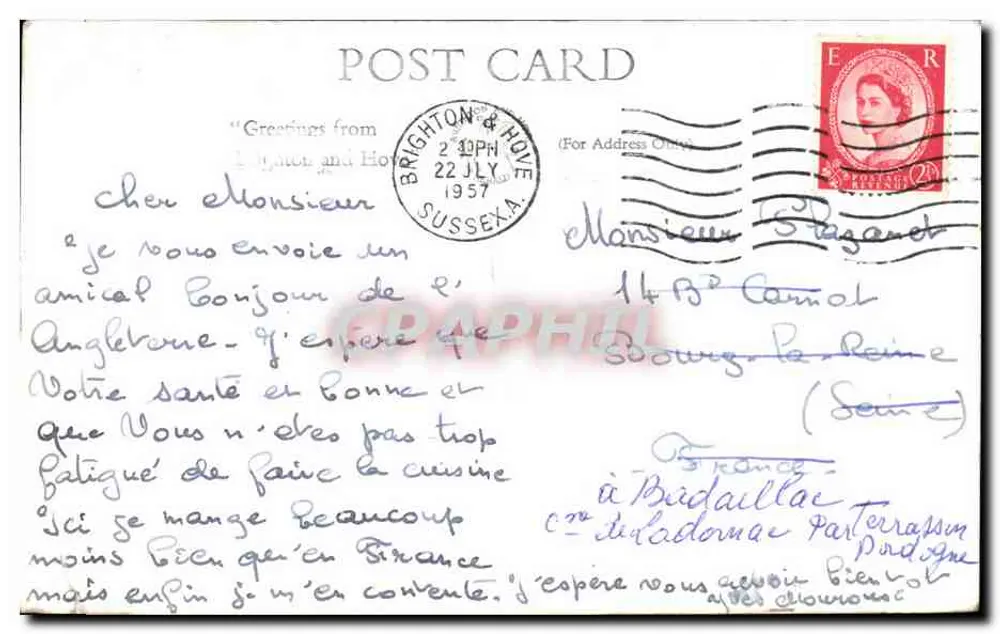 Grand Avenue, Hove — estátua central — Brighton & Hove Herald n°41.619 - Verso