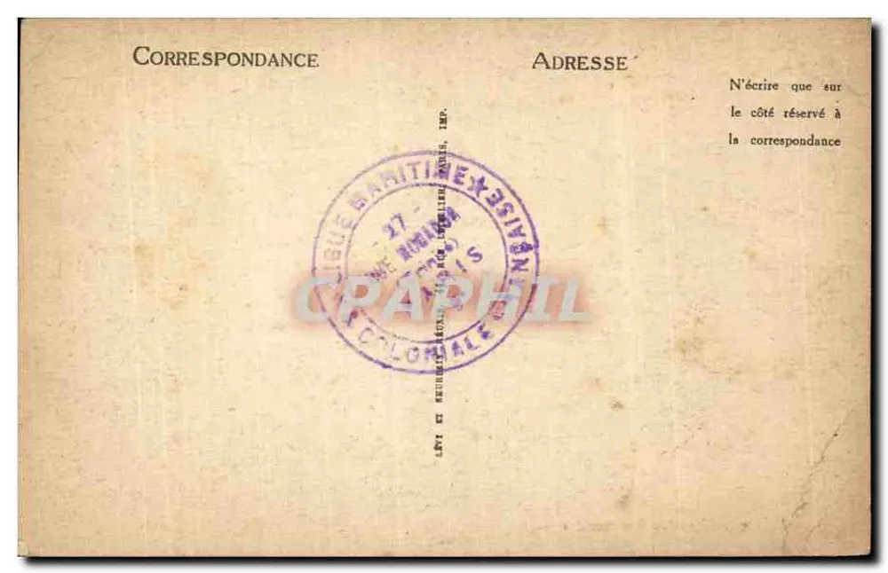 O Augustin Normand — navio a vapor — LL - Verso