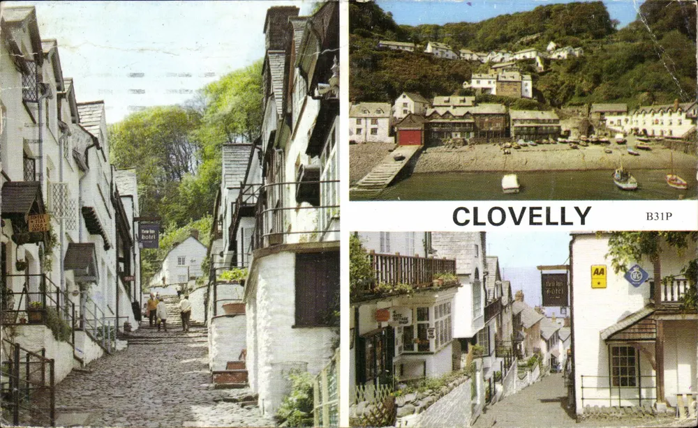 Clovelly — wioska rybacka — AA B31P - Awers