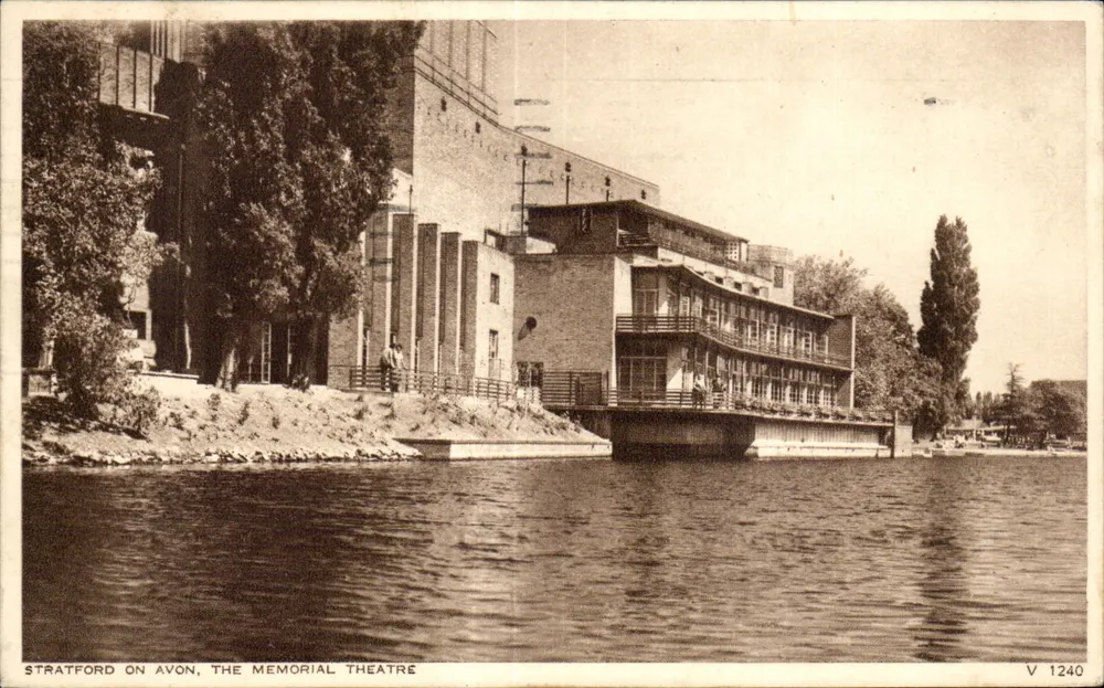 Stratford on Avon, Das Memorial Theatre — V 1240 — Photochrom Co. Ltd. - Vorderseite