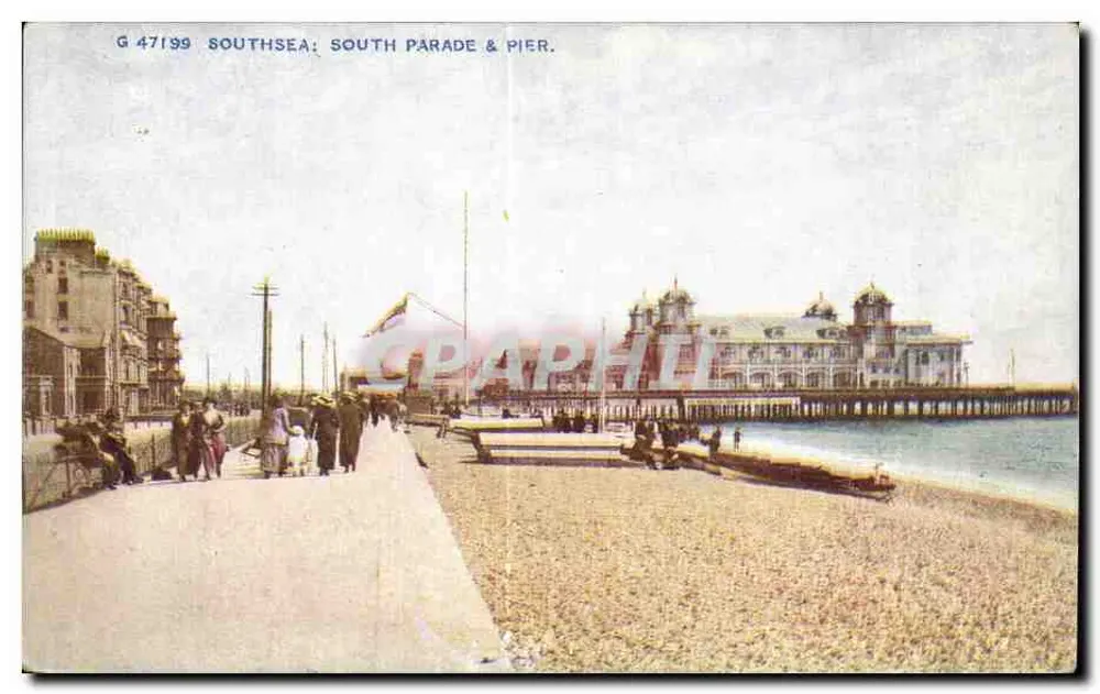 Southsea: South Parade & Pier — G 47199 - Anverso