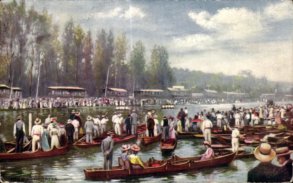 Regata de Henley — vista sobre a água — Tuck's Post Card n°737 - Frente