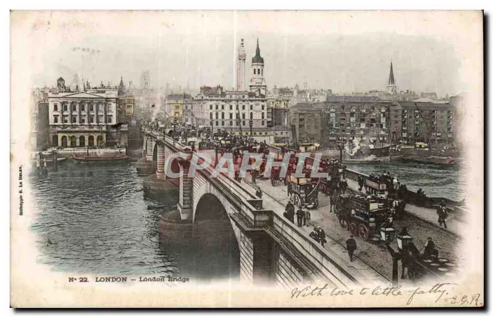 LONDRES – Pont de Londres — Héloïse E. La Haux, N° 22 - Frente