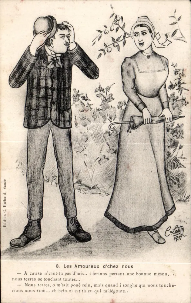 Die Liebenden unter uns — Edition C. Rihéard, Sauvé — C. Leblin 1907 - Vorderseite
