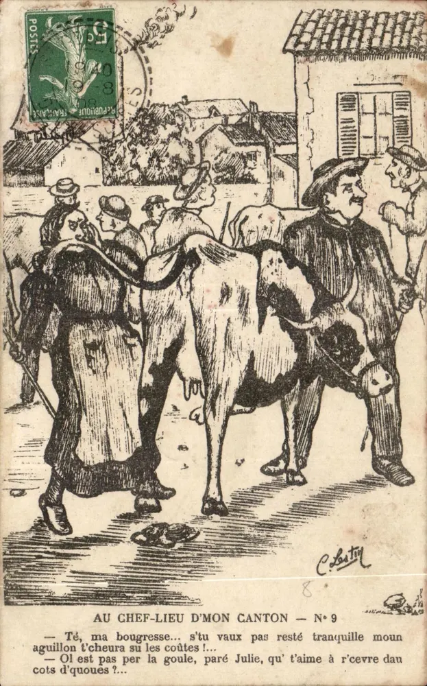 Hauptort meines Kantons — Nr. 9 — C. Lestin - Vorderseite