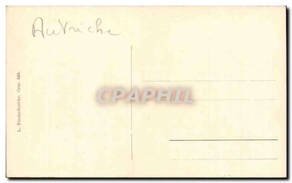 K. k. Lehrer- und Lehrerinnen-Bildungsanstalt Graz — Verleger L. Strobschneider, Nr. 588 - Rückseite