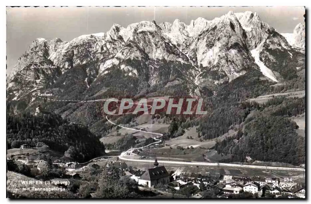 Werfen (Salzburg) — Aussicht auf das Tennengebirge — Goisy-Verlag, Salzburg 72 - Vorderseite