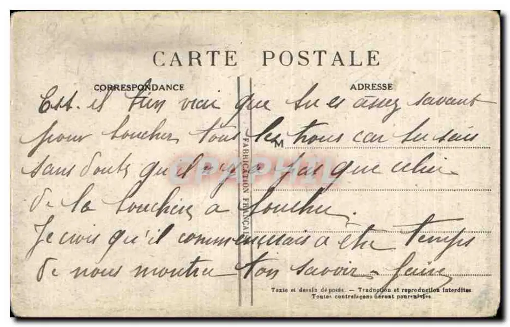 Die Metzgerin — Der Bauer — Französische Gauloiseries — n°327 — AFJ - Rückseite
