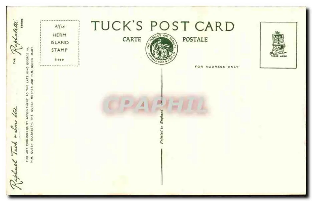 Mermaid Tavern and Tea Gardens — Herm Island, C.I. — Tuck Card HM 55 - Rückseite