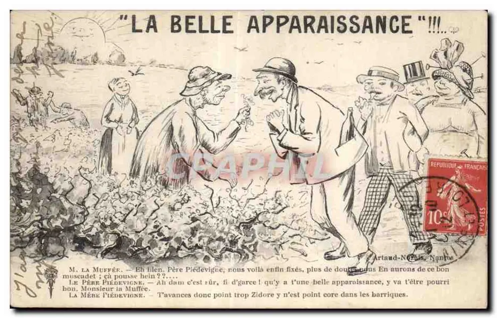 La Belle Apparaisance — satirische Karikatur — Artaud-Nogal, Nantes - Vorderseite
