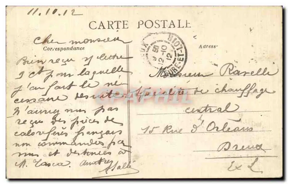 La Belle Apparaisance — satirische Karikatur — Artaud-Nogal, Nantes - Rückseite