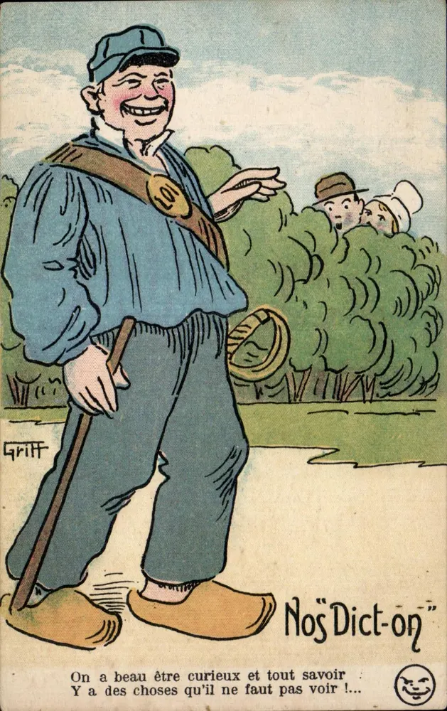 Ein neugieriger Mann — Nos Dicton — Grift - Vorderseite