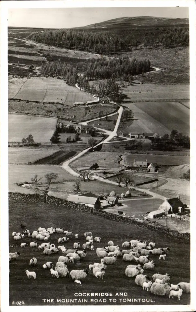 Cockbridge und der Bergweg nach Tomintoul — J.B. White, Nr. A.1024 - Vorderseite