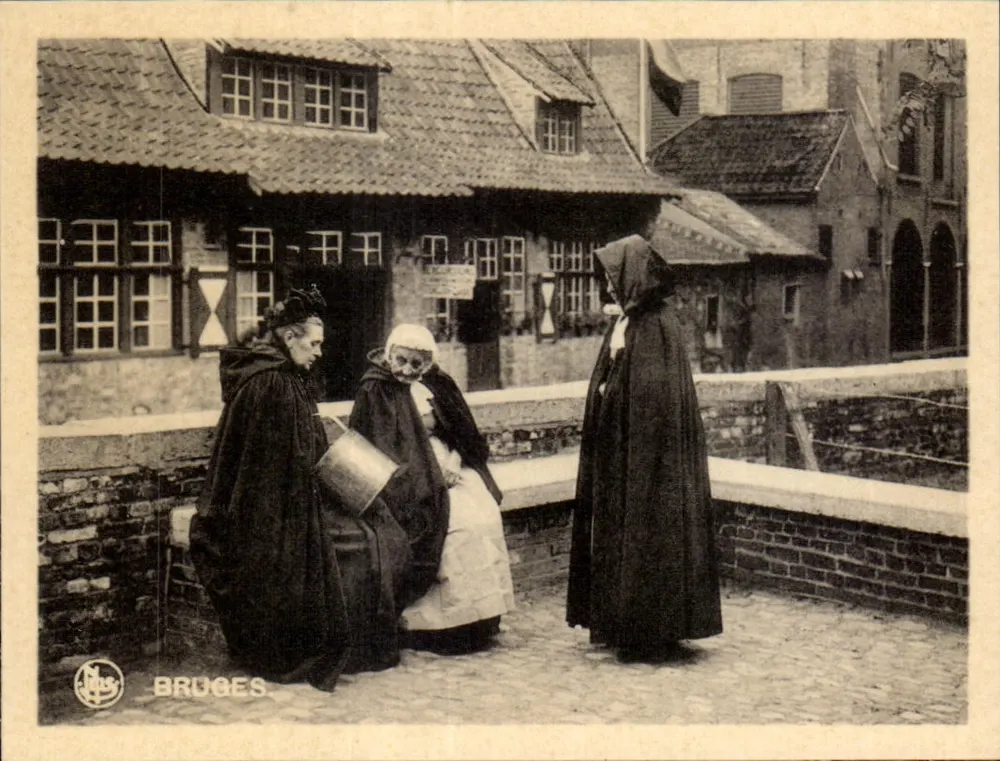 Brügge — Szenen aus dem Leben — Verlag 'Brügge' (Logo sichtbar) - Vorderseite