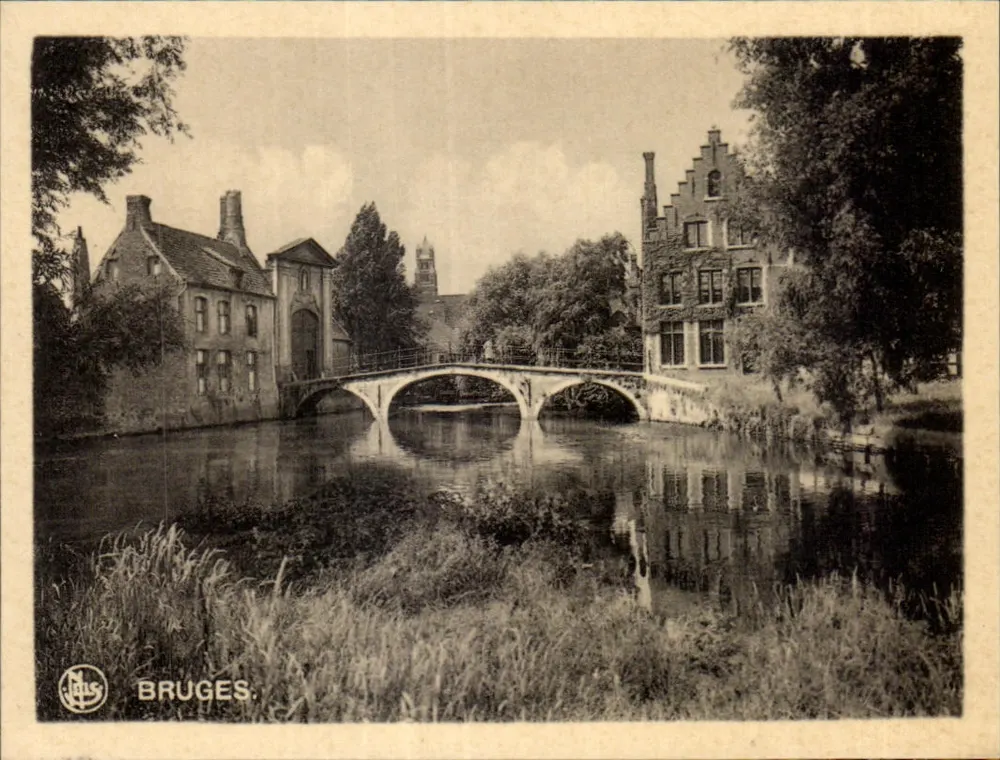 Bruges — Pont do Béguinagem e Presbitério — N. Jaus - Frente