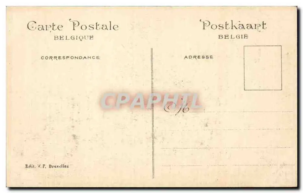 Weltausstellung Brüssel 1910 — Kolonien Frankreichs, Pavillon — Verlag V.F. Brüssel - Rückseite