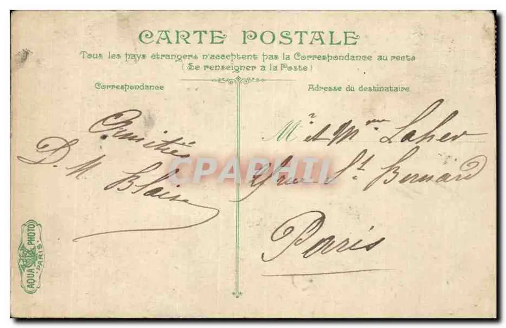 Ostende. Ein Eck des Fischereihafens — Camille — Verlag Camille - Rückseite
