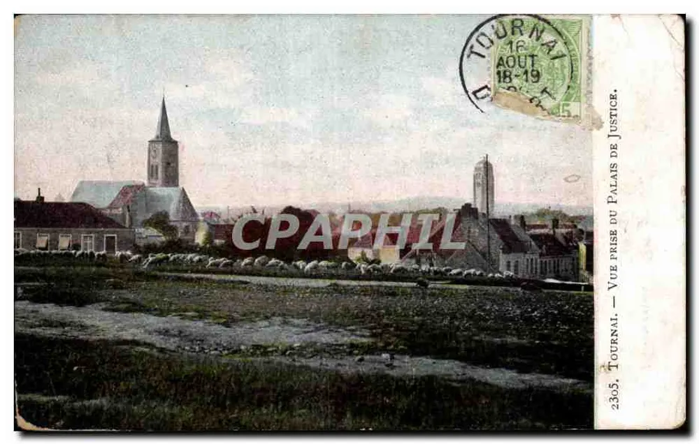 Tournai — Ansicht vom Palast der Gerechtigkeit — Verlag Tournaï, Nr. 2305 - Vorderseite