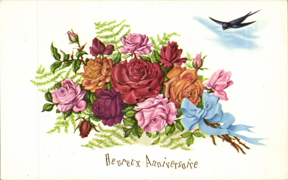 Blütenstrauß aus Rosen — Geburtstag — Photodrom 471 - Vorderseite