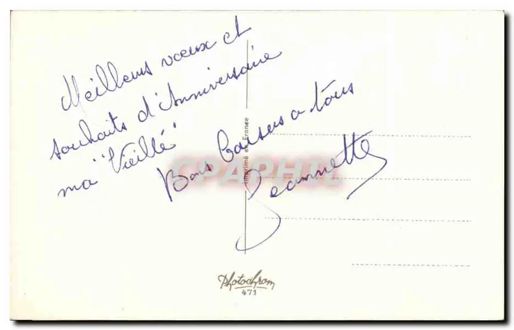 Blütenstrauß aus Rosen — Geburtstag — Photodrom 471 - Rückseite