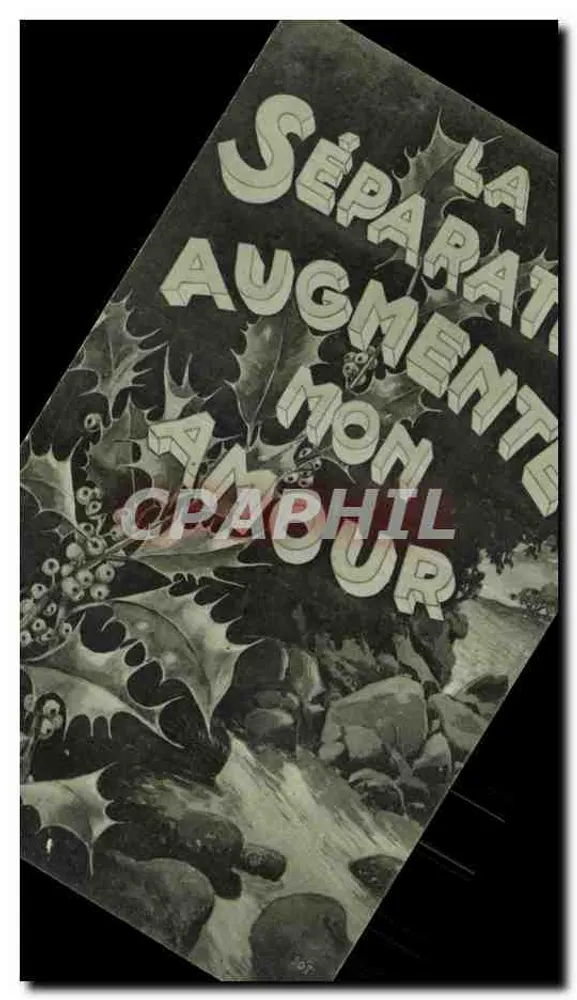A Separação Aumenta o Meu Amor — Edições Sid. — Paris - Frente