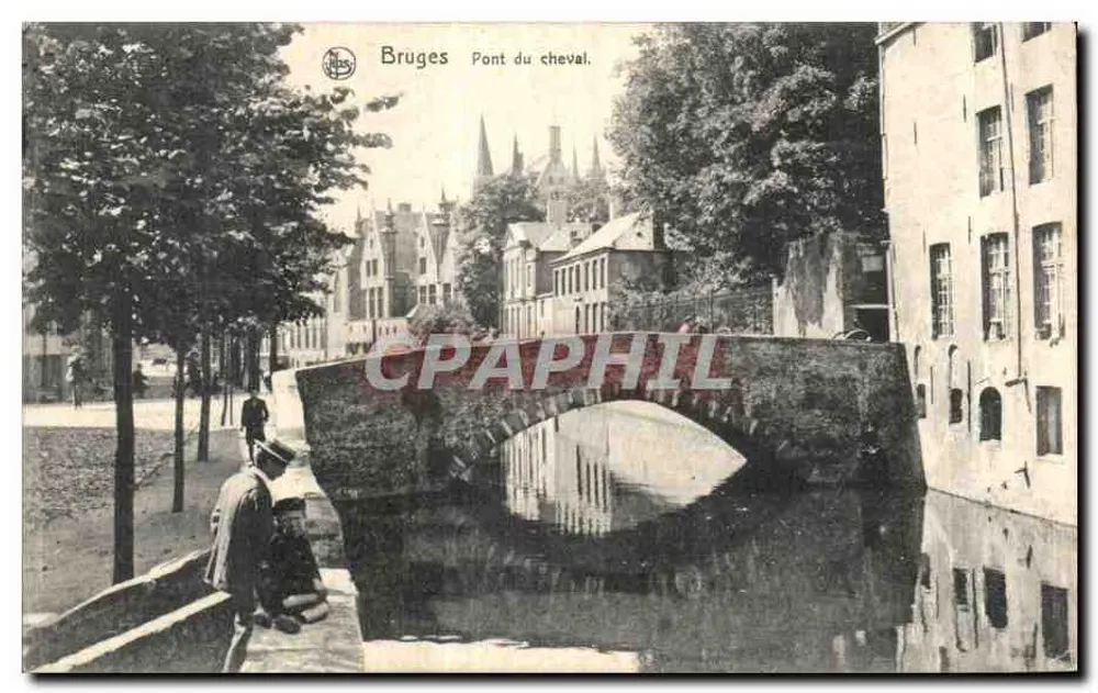 Bruges Pont du cheval — editor LJS, número de série não visível - Frente