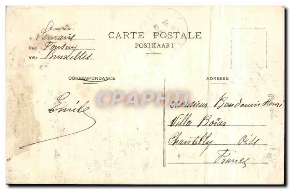 Exposition de Bruxelles 1910 — Pavillon de l'Afrique occidentale française — Verlag nicht sichtbar - Rückseite