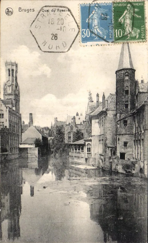 Bruges — Quai du Rosaire — editor Nels, n° 26 - Anverso