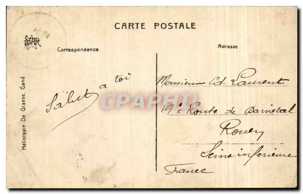 Ostende — La Galerie Léopold. — Éditeur STAR, n° 2374 - Verso