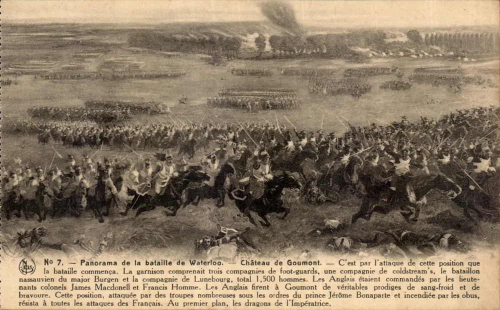 Schlacht bei Waterloo — Schloss Goumont — N.ELS, n°7 - Vorderseite