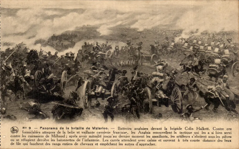 Schlacht bei Waterloo — Panorama der Schlacht bei Waterloo — Nels, Nr. 9 - Vorderseite