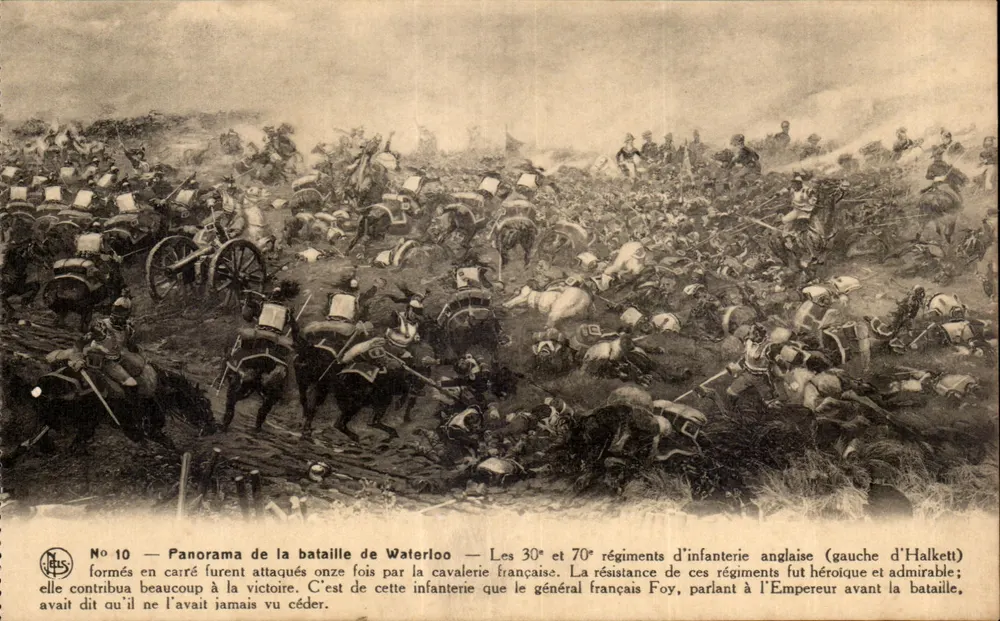 Batalha de Waterloo — Panorama — Editor NJS, n°10 - Frente