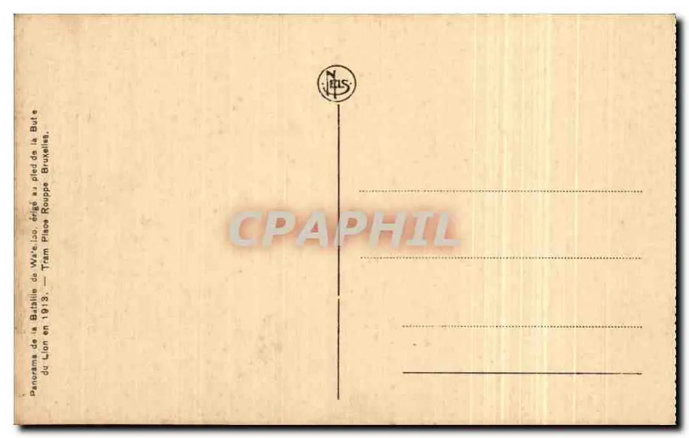 Batalha de Waterloo — Panorama — Editor NJS, n°10 - Verso