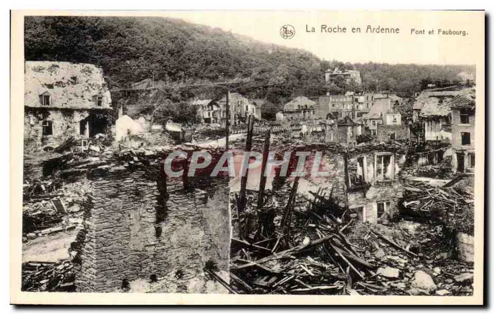 La Roche en Ardenne — Brücke und Vorstadt — Ern. Thill, Brüssel - Vorderseite