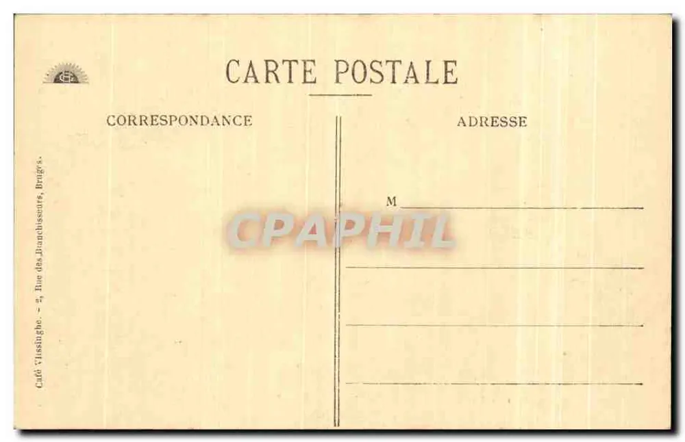 Brügge — Die alten Stammkunden des Cafés « Vlissinghe » — Verlag: Café Vlissinghe, Brügge - Rückseite