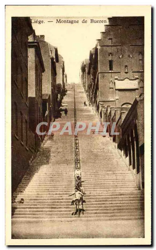 Liège — Montanha de Bueren — Editor J. Chapelier, Liège - Frente