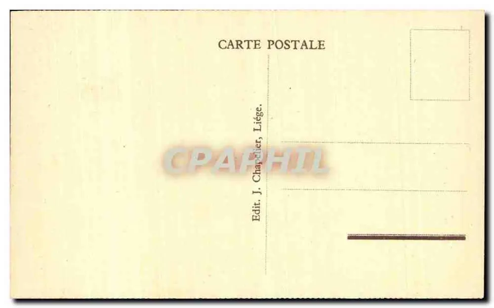 Liège — Montanha de Bueren — Editor J. Chapelier, Liège - Verso