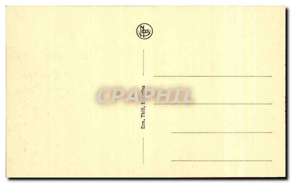 Brüssel: Bois de la Cambre — Auf dem Weg zur Zauberinsel — Verlag Leys - Rückseite