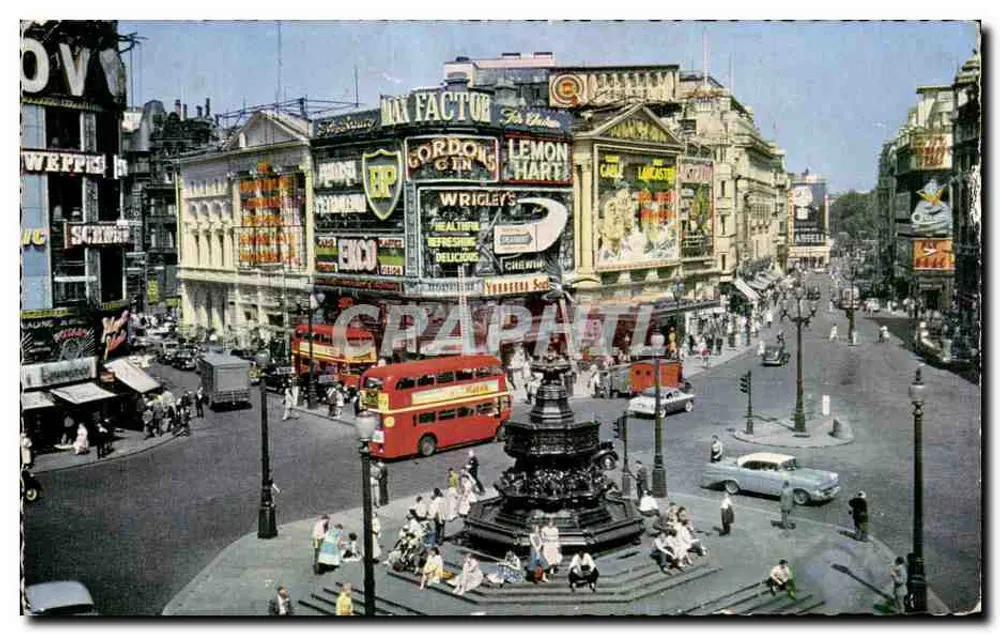 Piccadilly Circus — Londres — editor Fry's Card, n° S.12/N - Frente