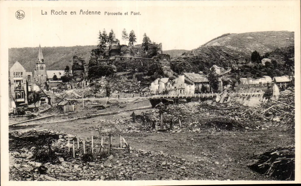 La Roche en Ardenne — Pérovette und Brücke — Verleger N. Thill, Brüssel - Vorderseite