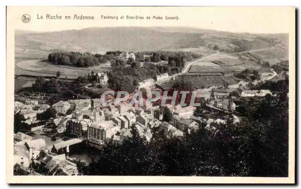 La Roche en Ardenne — Faubourg und Bon-Dieu de Maka (vorher) — NLS, Brüssel - Vorderseite