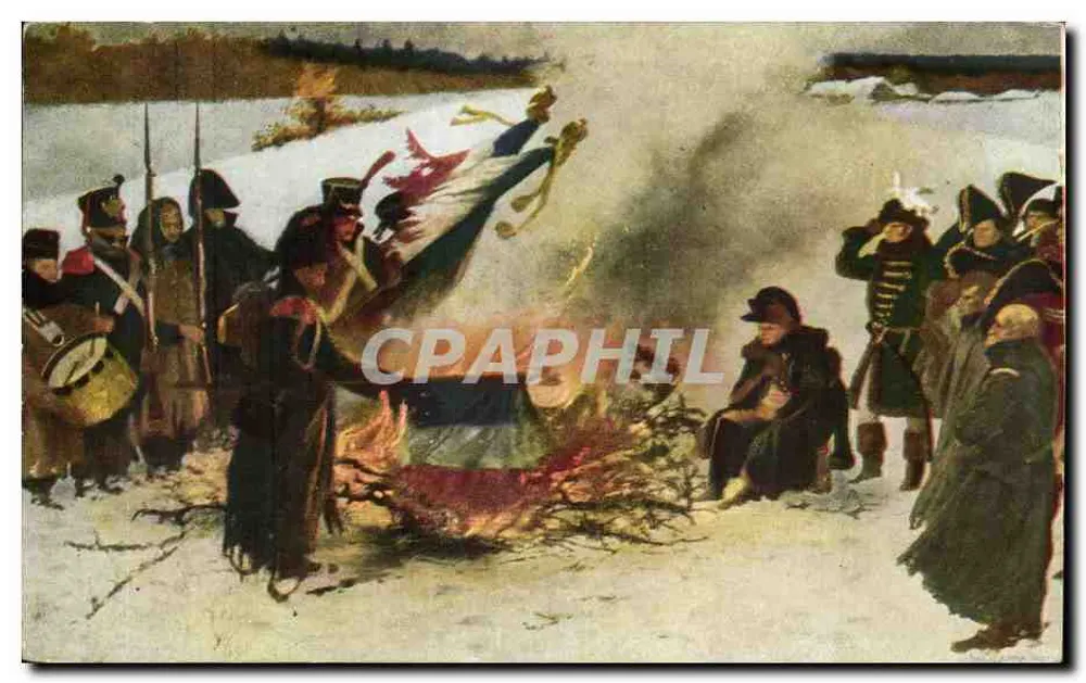 Zerstörung eines Fahnen — Winter-Szene — Kossak - Vorderseite