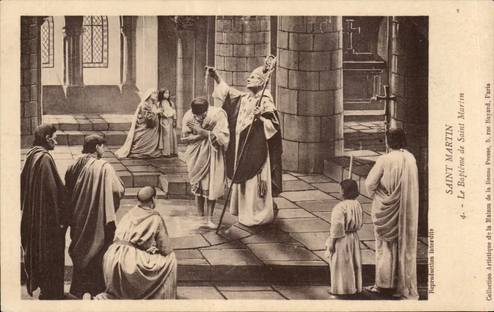 Saint Martin — O Batismo de São Martinho — Maison de la Bonne Presse, Paris - Frente