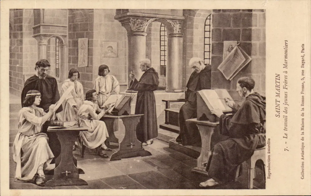 Saint Martin — Die Arbeit der jungen Brüder in Marmoutiers — Maison de la Bonne Presse, Paris - Vorderseite