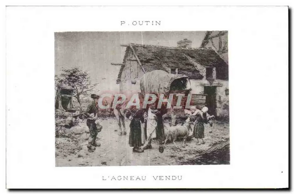 O Cordeiro Vendido — P. Outin - Frente