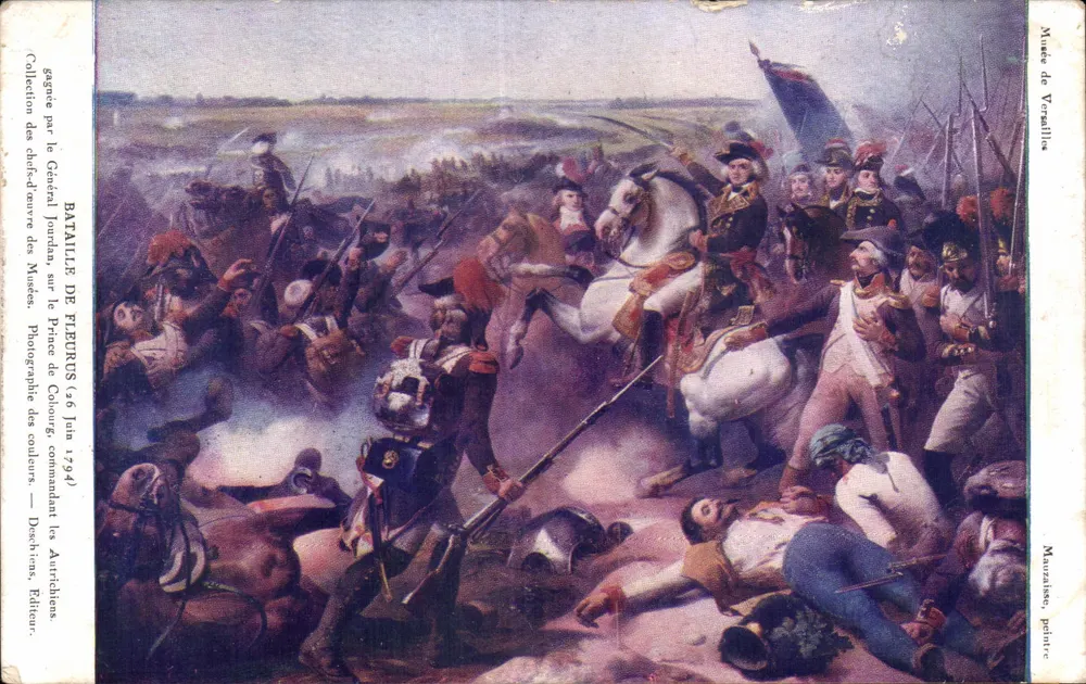 Schlacht bei Fleurus — 6. Juni 1794 — Musée de Vézelay, Phototypie von Colonge - Vorderseite