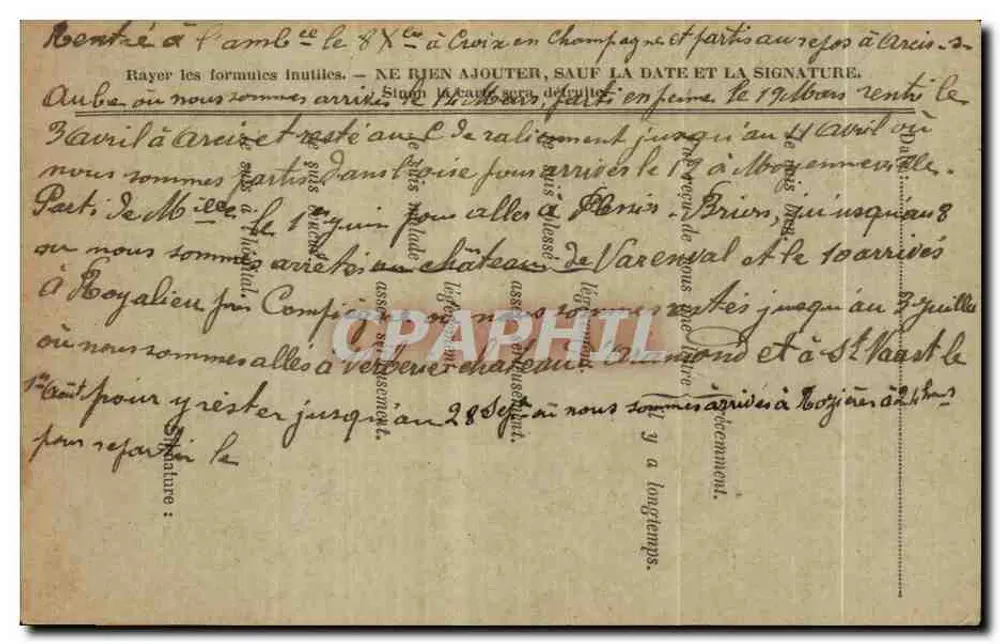 सैन्य रिपब्लिक के संग्रह - फ्रेंच ईम्प्रेशन - मॉडल A - IMPR. NAT. - पीछे