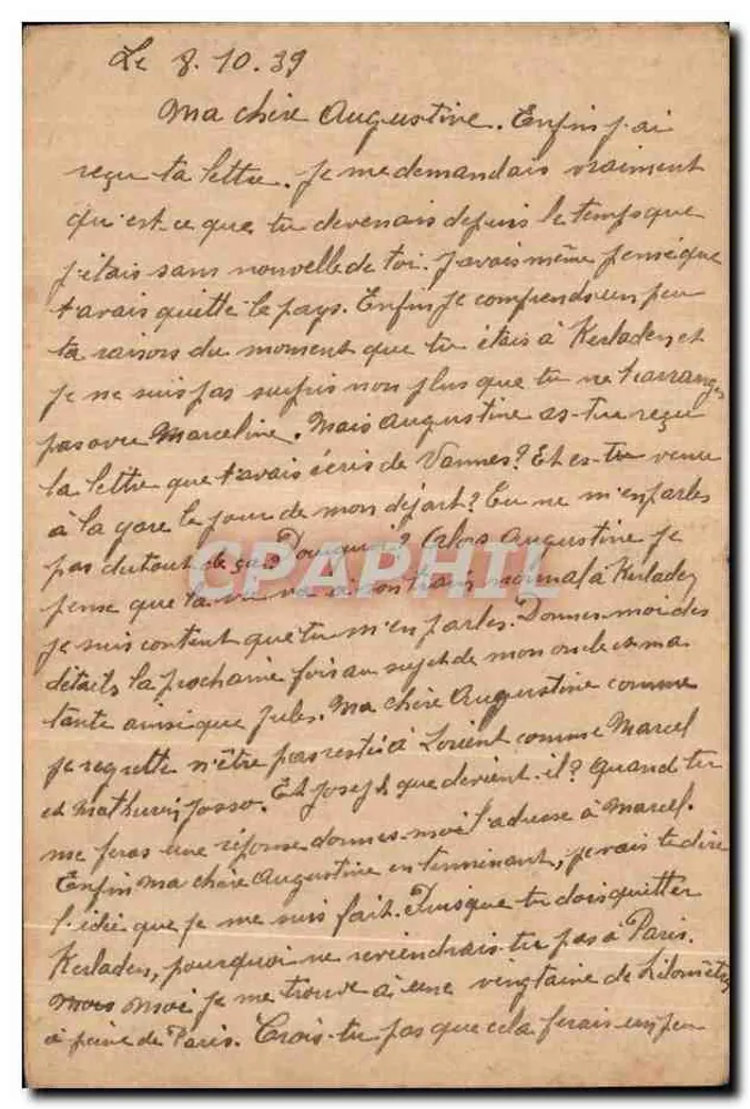 Soldat in Uniform — Militärfranchise — Absender aus Maisons-Laffitte - Rückseite