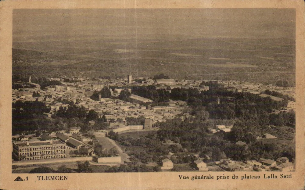 Tlemcen — Allgemeiner Blick vom Plateau Lalla Setti — CI des Arts Mécaniques, Paris - Vorderseite