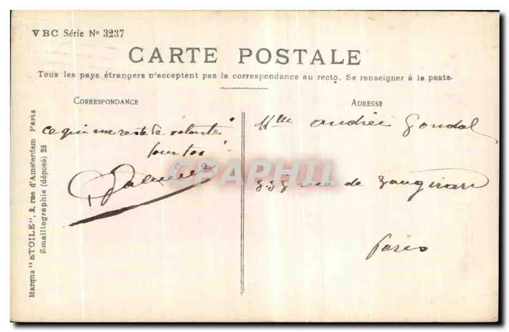 Arranjo de crisântemos — República Dominicana — VBC Série N° 3237 - Verso